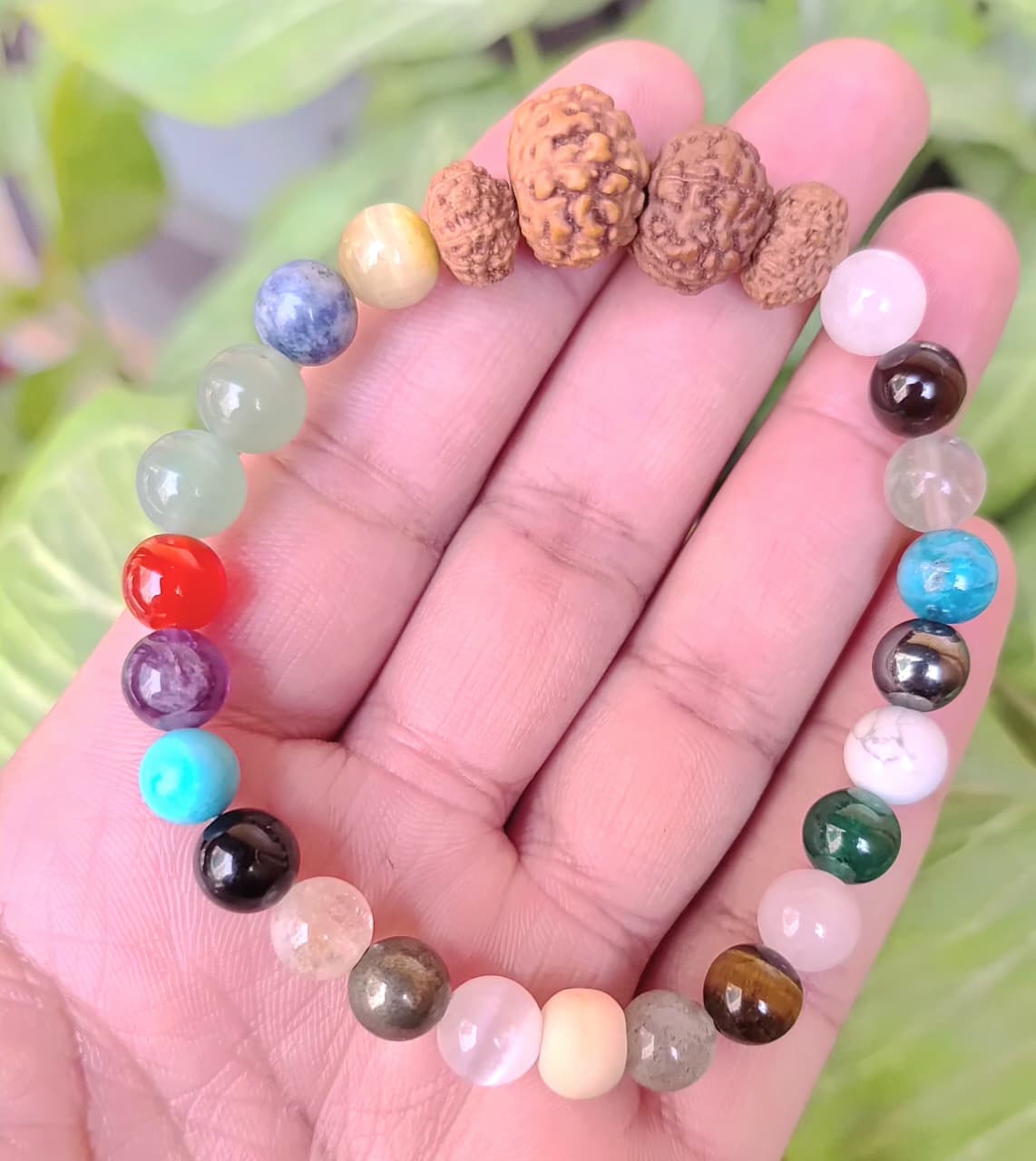 All in One Bracelet With 7, 8, 9 & 10 Face Rudraksh